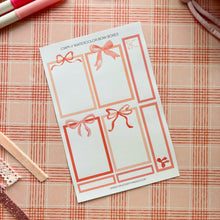 Load image into Gallery viewer, WATERCOLOR BOW BOXES Sticker Sheet