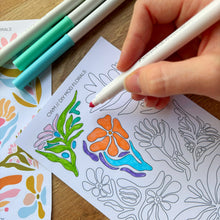Load image into Gallery viewer, DIY MOD FLORALS Sticker Sheet