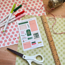 Load image into Gallery viewer, CHRISTMAS JOURNALING Sticker Sheet