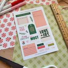 Load image into Gallery viewer, CHRISTMAS JOURNALING Sticker Sheet