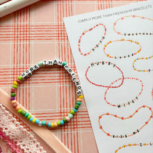 Load image into Gallery viewer, MORE THAN FRIENDSHIP BRACELETS Sticker Sheet