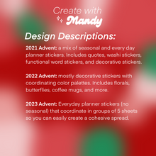 Load image into Gallery viewer, STICKER ADVENT CALENDAR // Past Christmas Editions // Wrapped or Unwrapped