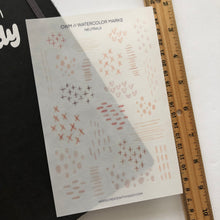 Load image into Gallery viewer, WATERCOLOR MARKS Transparent Sticker Sheets