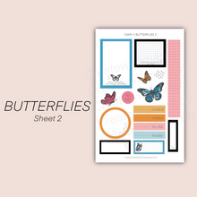 Load image into Gallery viewer, BUTTERFLIES Sticker Set