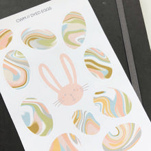 Load image into Gallery viewer, DYED EGGS Sticker Sheet
