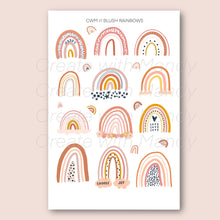 Load image into Gallery viewer, BLUSH RAINBOWS Sticker Sheet