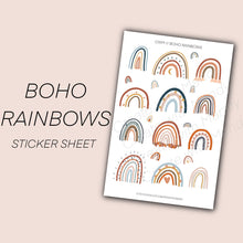 Load image into Gallery viewer, BOHO RAINBOWS Sticker Sheet