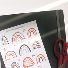 Load image into Gallery viewer, BOHO RAINBOWS Sticker Sheet