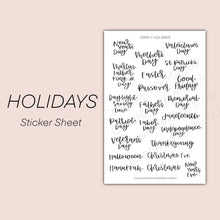 Load image into Gallery viewer, HOLIDAYS Sticker Sheet