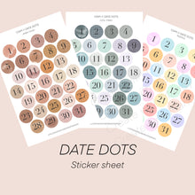 Load image into Gallery viewer, DATE DOTS Sticker Sheets