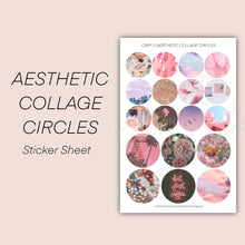 Load image into Gallery viewer, AESTHETIC COLLAGE CIRCLES Sticker Sheet