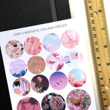 Load image into Gallery viewer, AESTHETIC COLLAGE CIRCLES Sticker Sheet