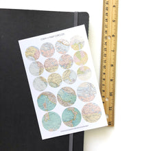 Load image into Gallery viewer, MAP CIRCLES Sticker Sheet