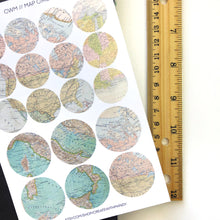 Load image into Gallery viewer, MAP CIRCLES Sticker Sheet
