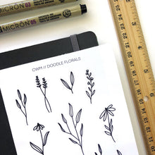 Load image into Gallery viewer, DOODLE FLORALS Sticker Sheet