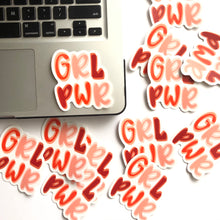 Load image into Gallery viewer, GRL PWR Waterproof Die Cut Sticker