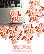 Load image into Gallery viewer, GRL PWR Waterproof Die Cut Sticker