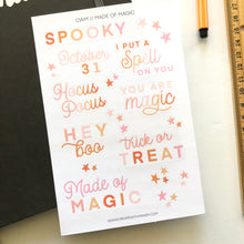 Load image into Gallery viewer, MADE OF MAGIC Sticker Sheet