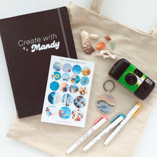 Load image into Gallery viewer, SUMMER COLLAGE CIRCLES Sticker Sheet