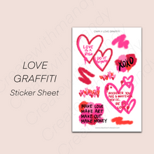 Load image into Gallery viewer, LOVE GRAFFITI Sticker Sheet