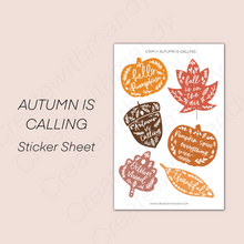 Load image into Gallery viewer, AUTUMN IS CALLING Sticker Sheet
