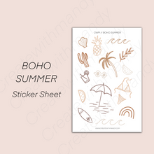 Load image into Gallery viewer, BOHO SUMMER Sticker Sheet
