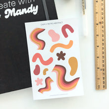 Load image into Gallery viewer, RETRO ABSTRACT Sticker Set