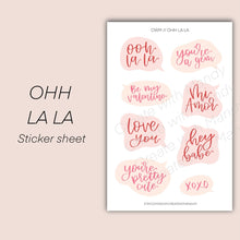 Load image into Gallery viewer, OOH LA LA Sticker Sheet