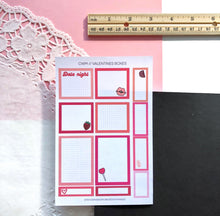 Load image into Gallery viewer, VALENTINES BOXES Sticker Sheet