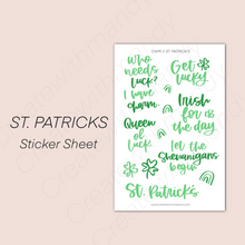 Load image into Gallery viewer, ST. PATRICKS Sticker Sheet
