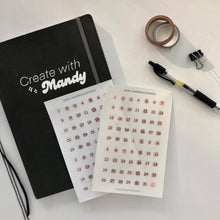 Load image into Gallery viewer, WATERCOLOR DATES Sticker Sheet