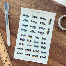 Load image into Gallery viewer, CLEAR HEADERS Sticker Sheet