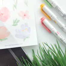 Load image into Gallery viewer, WATERCOLOR FLORALS 3 Sticker Sheet
