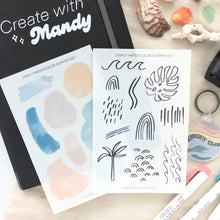Load image into Gallery viewer, WATERCOLOR SUMMER SET Sticker Sheets
