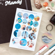 Load image into Gallery viewer, SUMMER COLLAGE CIRCLES Sticker Sheet