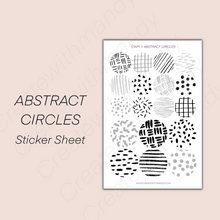 Load image into Gallery viewer, ABSTRACT CIRCLES Sticker Sheet
