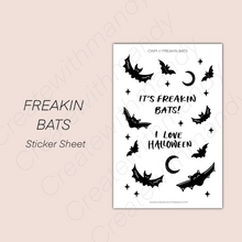 Load image into Gallery viewer, FREAKIN BATS Sticker Sheet
