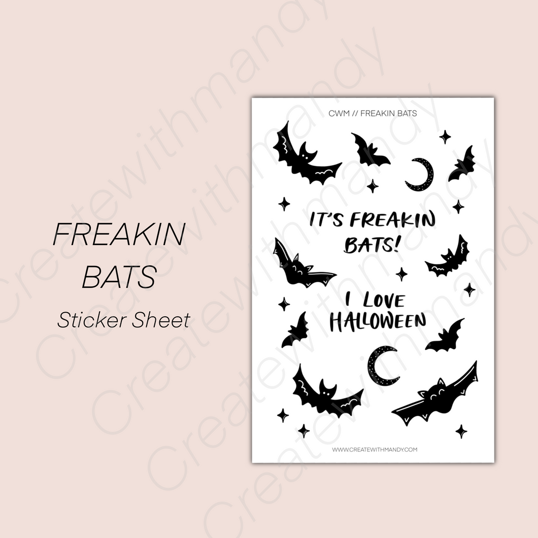 FREAKIN BATS Sticker Sheet