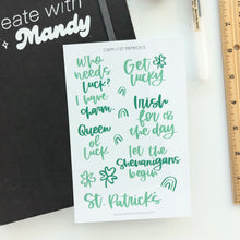 Load image into Gallery viewer, ST. PATRICKS Sticker Sheet
