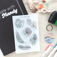 Load image into Gallery viewer, LINE ART LEAVES Sticker Sheet