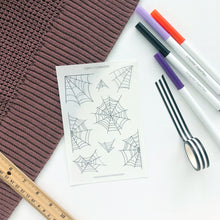 Load image into Gallery viewer, COBWEBS Transparent Sticker Sheet