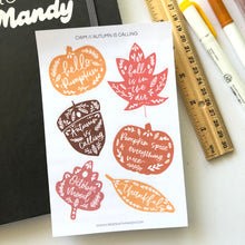 Load image into Gallery viewer, AUTUMN IS CALLING Sticker Sheet
