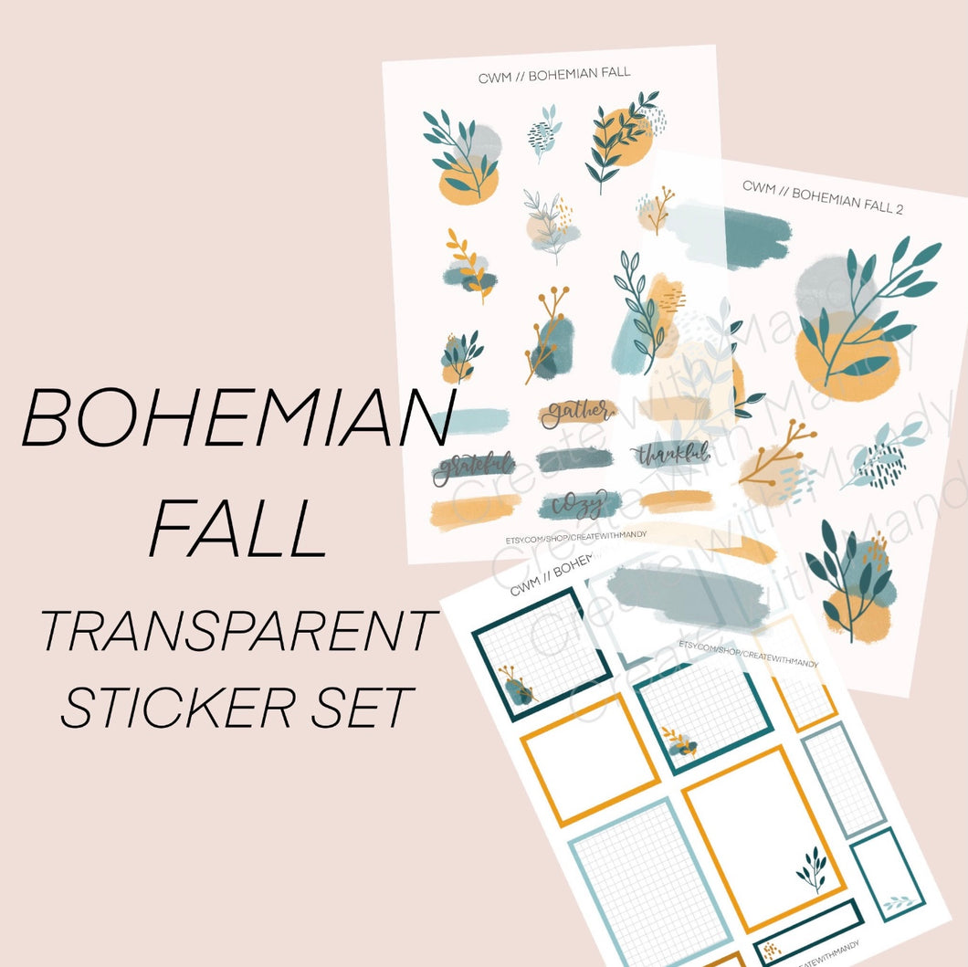 BOHEMIAN FALL Sticker Set