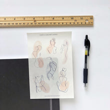 Load image into Gallery viewer, LINE ART LADIES Sticker Sheet