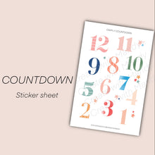 Load image into Gallery viewer, COUNTDOWN Sticker Sheet