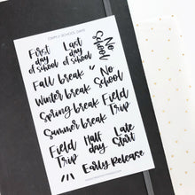 Load image into Gallery viewer, SCHOOL DAYS Sticker Sheet