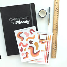 Load image into Gallery viewer, RETRO ABSTRACT Sticker Set