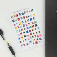 Load image into Gallery viewer, ALPHABET COLLAGE CUTOUTS