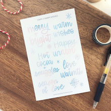 Load image into Gallery viewer, WARM WISHES Sticker Sheet