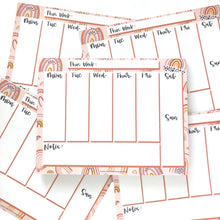 Load image into Gallery viewer, BLUSH RAINBOW Weekly Planner Notepad